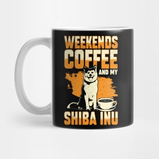 Weekends Coffee And My Shiba Inu Dog Lover Gift Mug